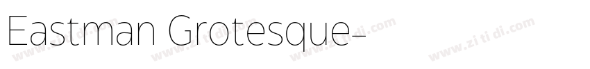 Eastman Grotesque字体转换